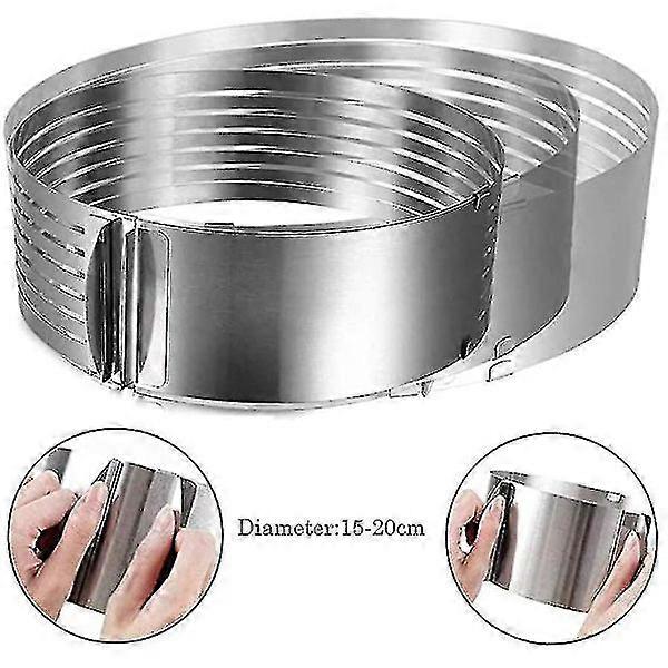 Adjustable Round Cake Cutter Mousse Slice Stainless