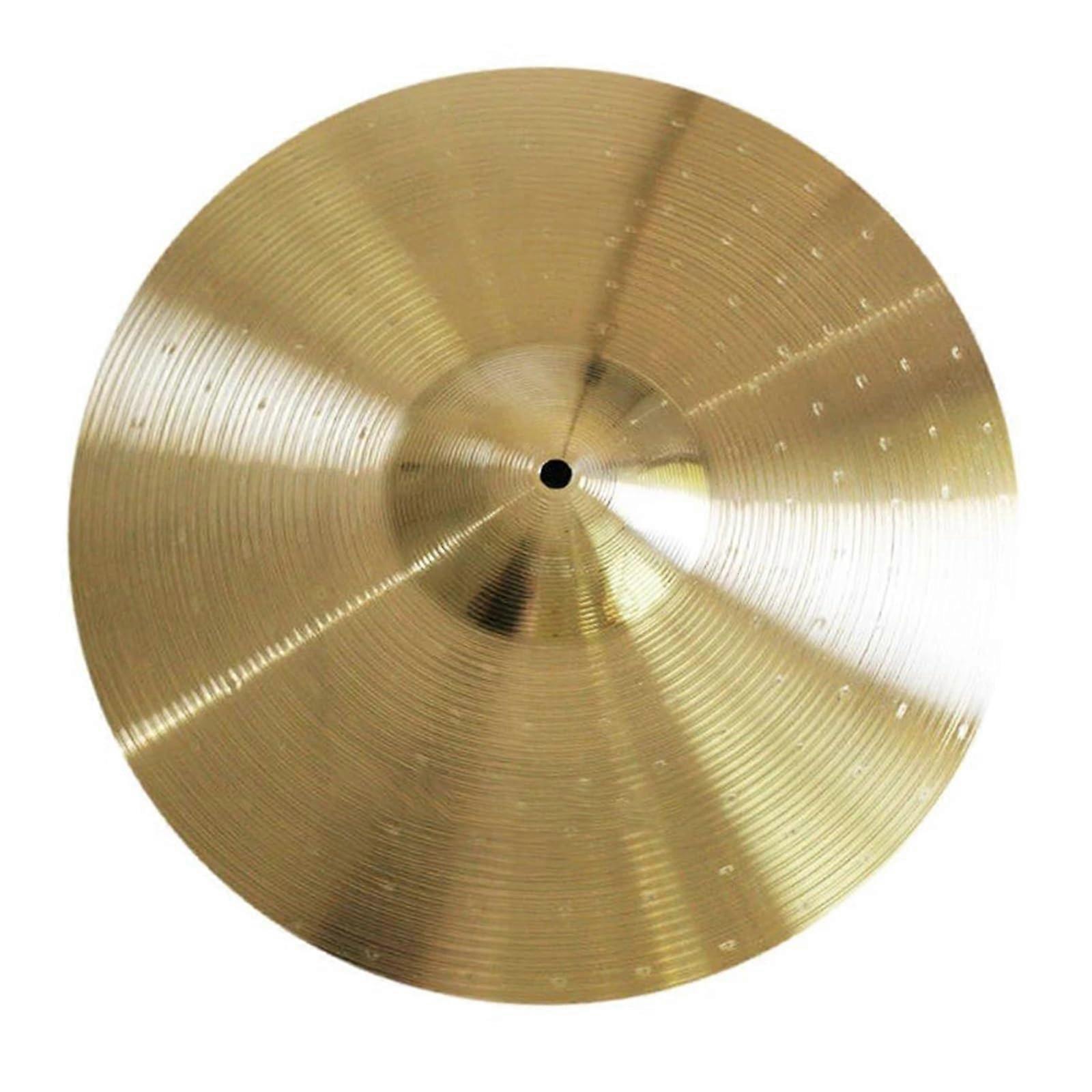 Drum Cymbals 18 Inch Brass Crash Cymbal for Drum Set, Musical Instrument, Durable, High-Quality Sound, Compatible