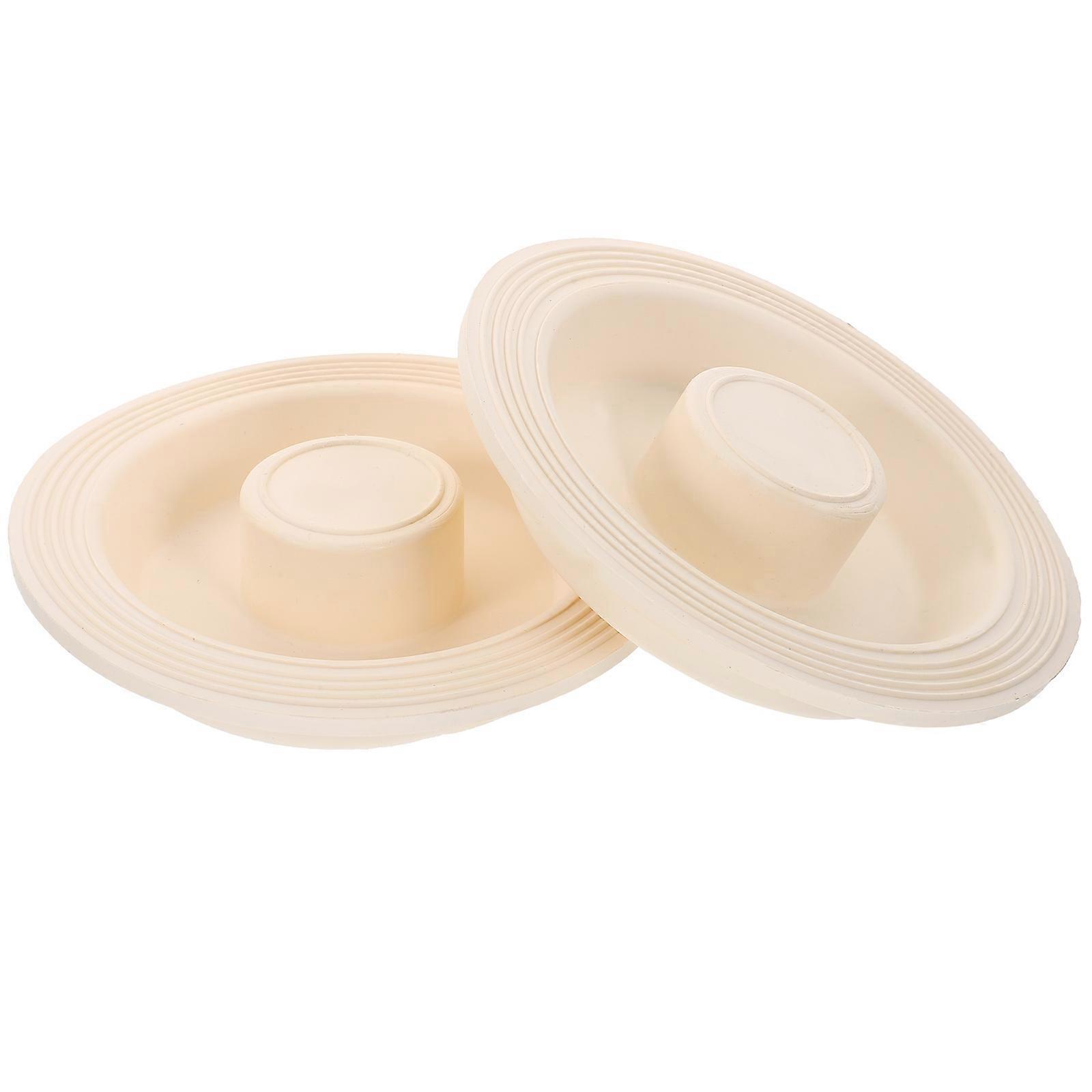 Tub Drain Stopper Replacement Easy To Clean Ultra Thin Flat Design Bathroom Use 10.2x10.2cm 2Pcs