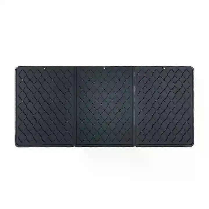 حقيبة مدرسية 1 قطعة حصيرة تصريف قابلة للطي لحوض المطبخ حصيرة تصريف سيليكون لحوض المطبخ المضاد وسادة تجفيف أطباق مقاومة للحرارة غير قابلة للانزلاق