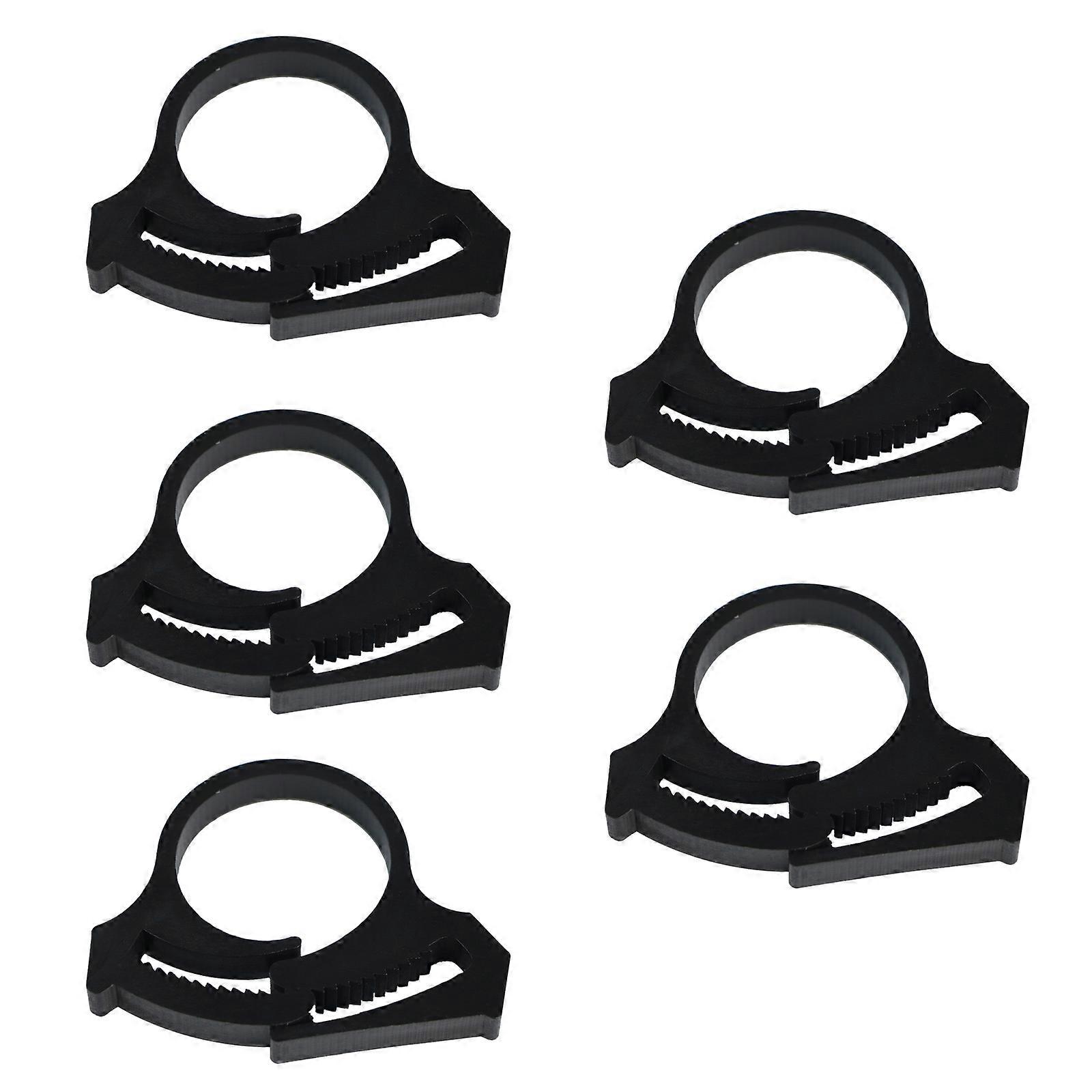 Set of 5 Corrosions Resistant Tubing Clips Irrigation Pipe Hose Clamps for Drip Systems in Various Horticultural Setting  32 snap buckle