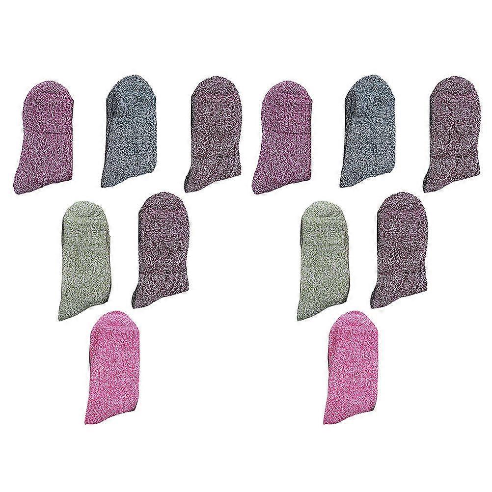 Stockings Winter Wear Warmth Retention Good Elasticity Blending Material Assorted Color 6 Pairs