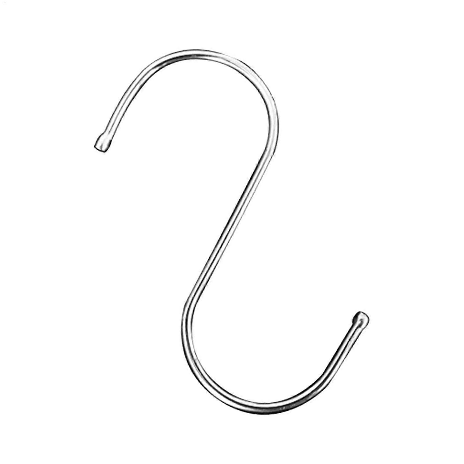 Sshaped hook for clothing, stainless steel Shook for wardrobe, multipurpose household hook