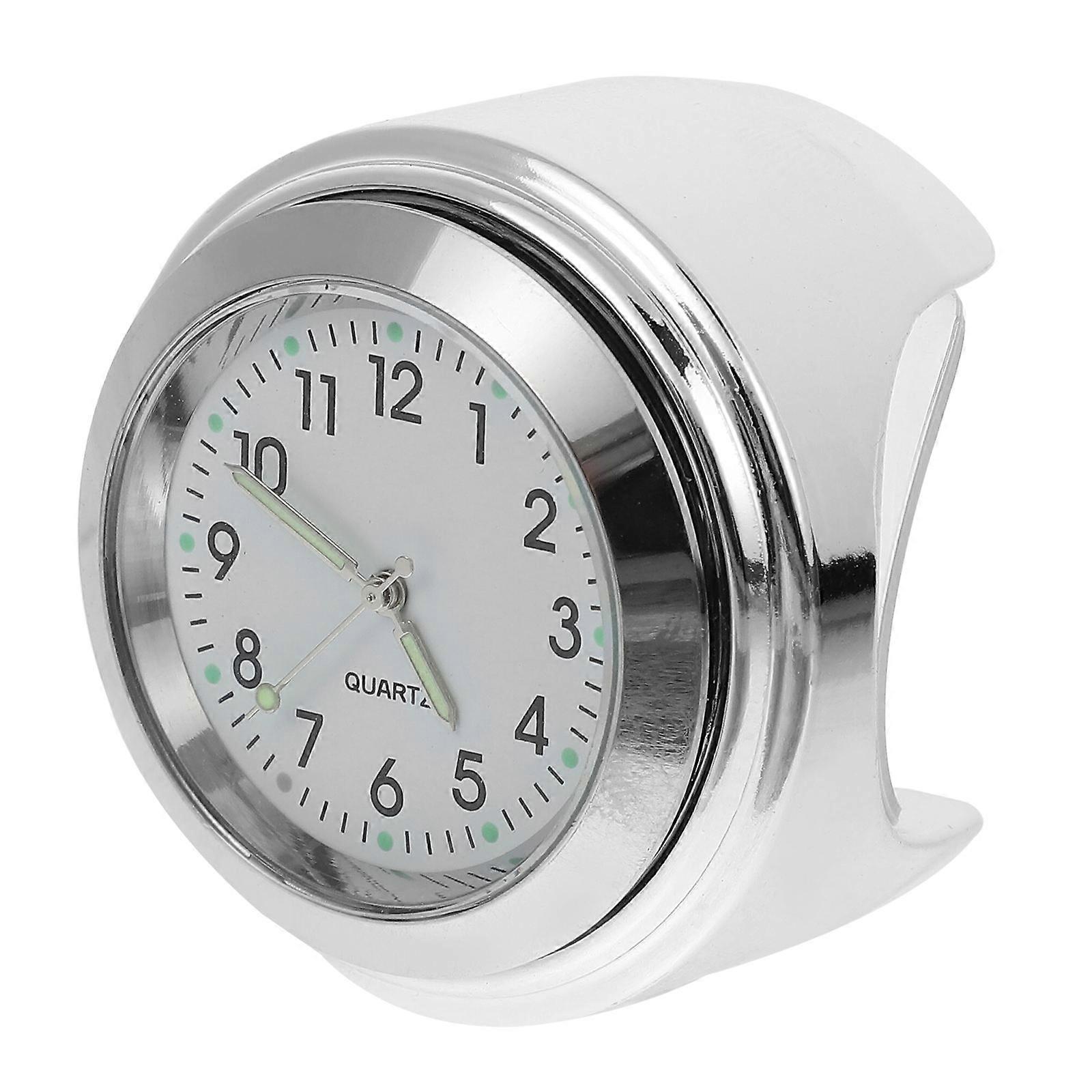 Convenient Handlebar Clock Scooter Clock 1Set Aluminium Alloy Temperature Measurement For Vehicle Installation