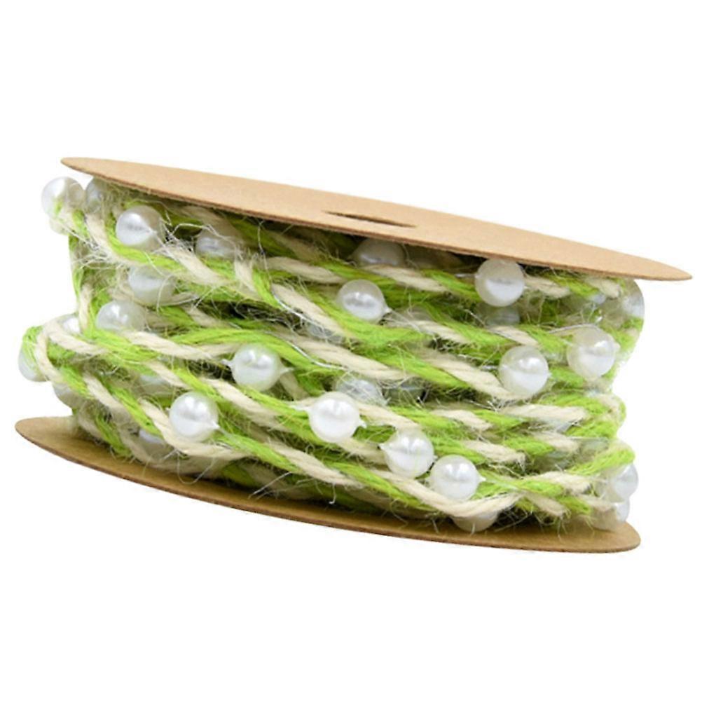 Hemp Braided Bead Ribbon for Gift Wrapping with 1 Roll for DIY Crafts