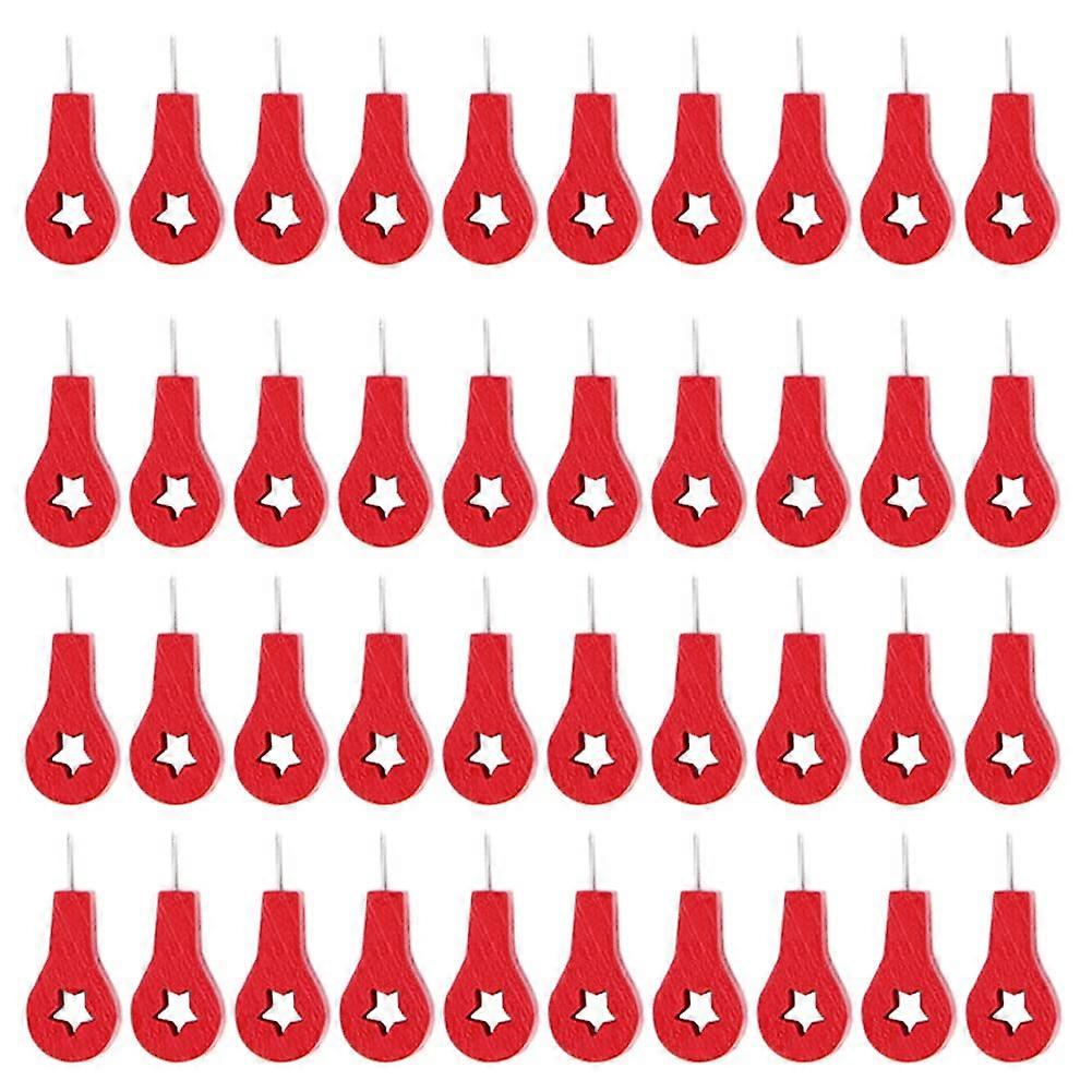 Resefinem 40pcs Red Thumb Tacks with Storage Box for Cork Boards Cards and More
