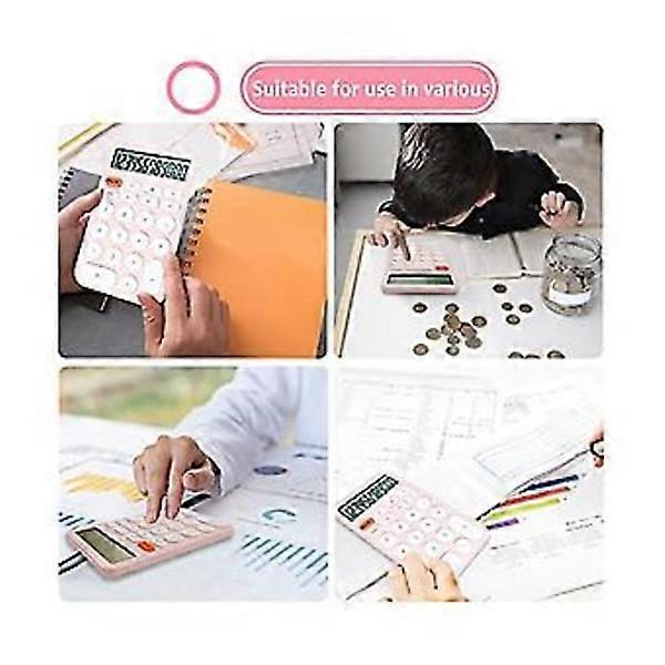 2-pack Basic Mini Calculators, Pocket-Sized Calculators, 12-Digit Desktop Calculator For, School