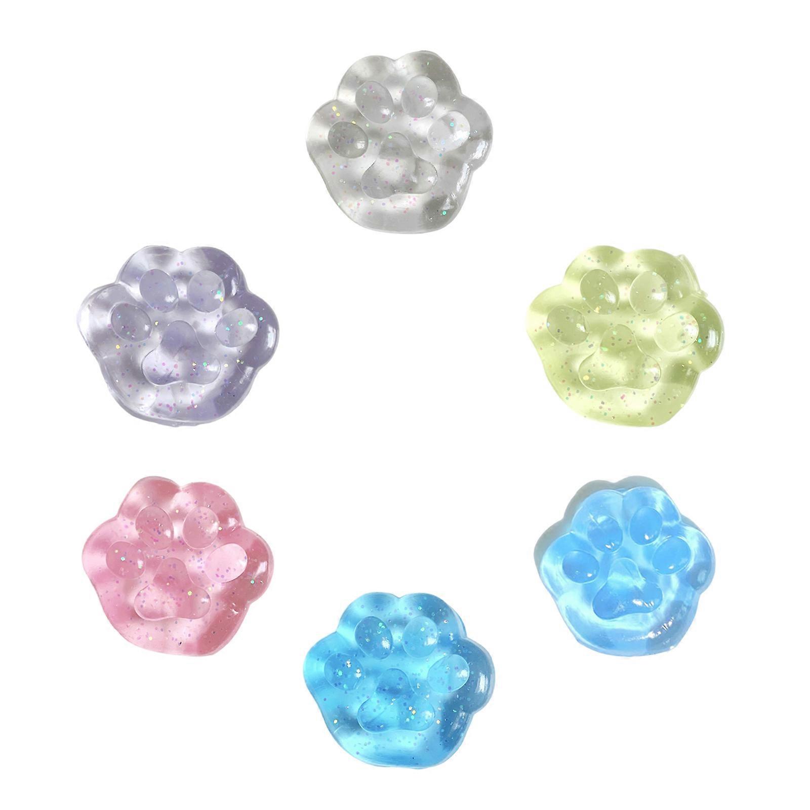 Novelty Clear Soft Bounce Ice Cube Figurine Squeeze Toy Novelty Gag Table Toy Decompressing Pinch Stress Toy Ice Cube Multicolor