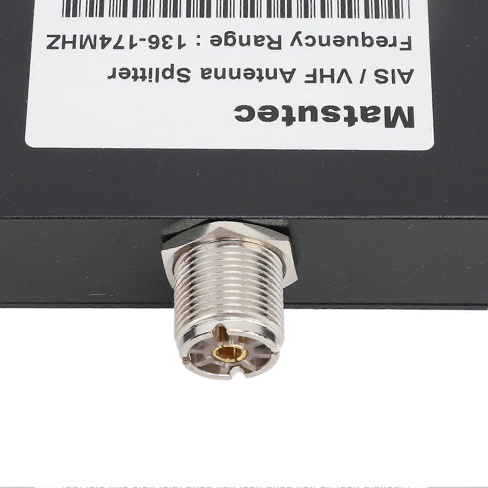 Antennas Power Splitter 2 Ways 136 to 174MHz 100W VHF AIS Antenna Splitter Divider for Ship Marine System