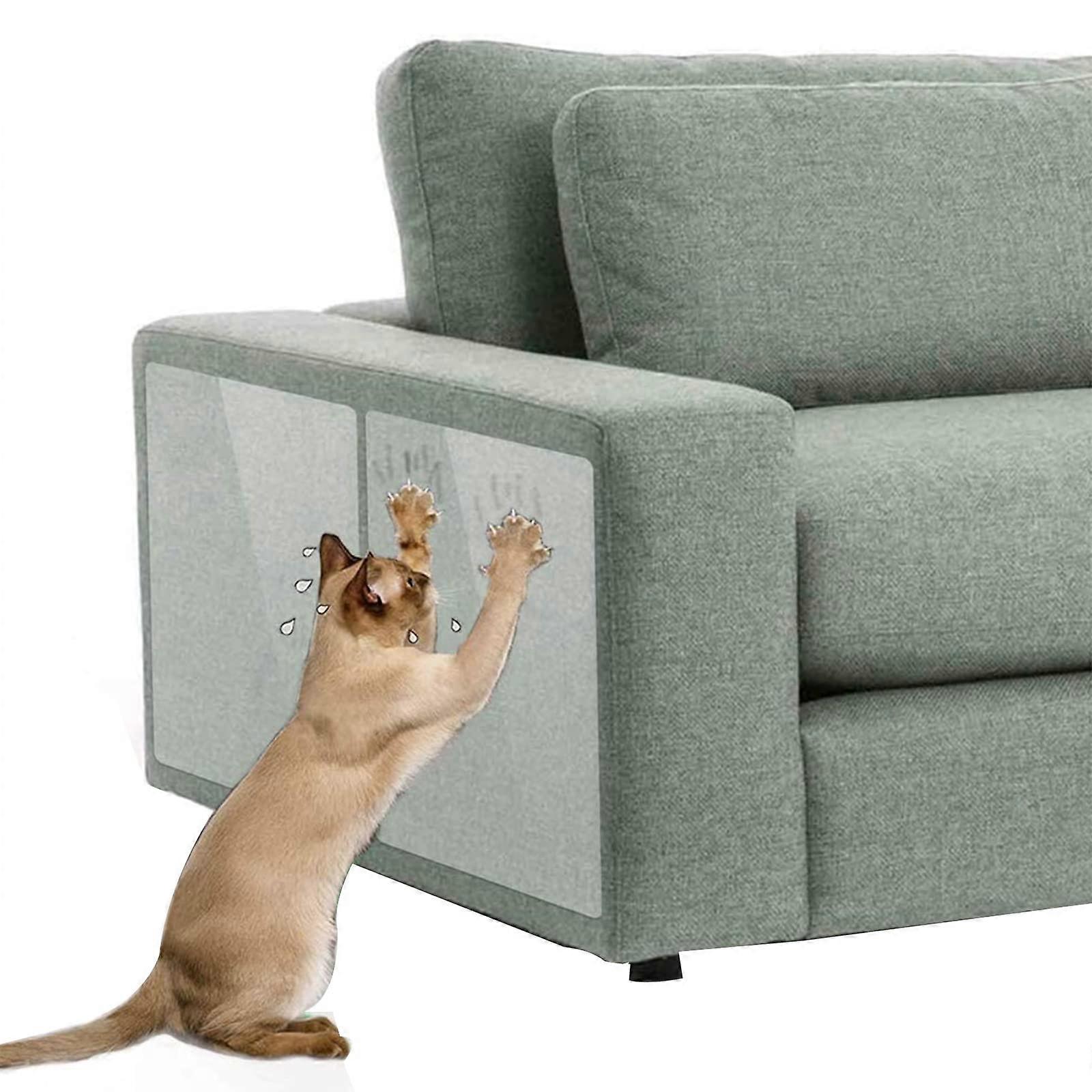 10 Pcs Large Clear Pet Scratching Bands for Furniture Couch