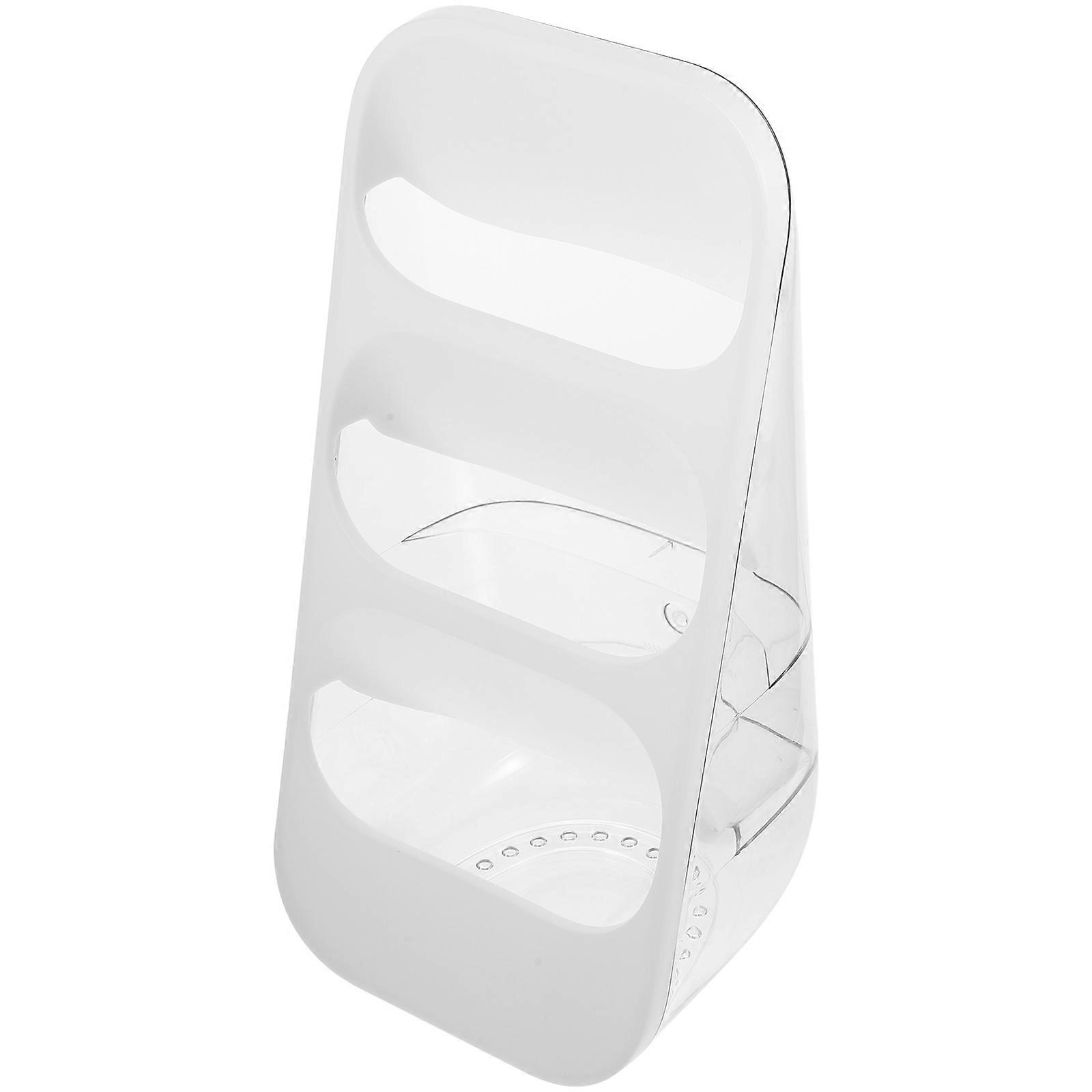Tier Tableware Storage Rack For Household Users 33.4X16.1X13CM White Cutlery Storage 1Pack