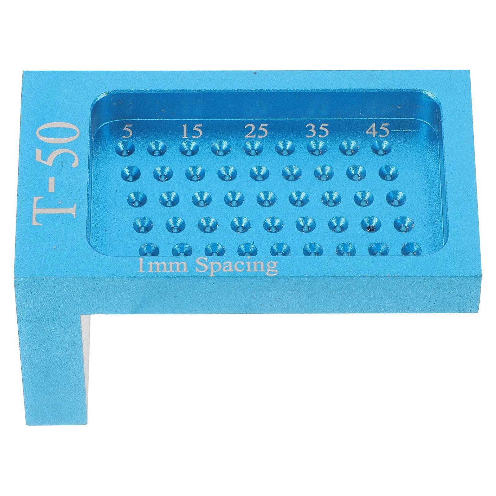 Blue T-shaped Aluminum Ruler for Woodworking Use Crafted from Durable Aluminum Alloy 12.5 Inches