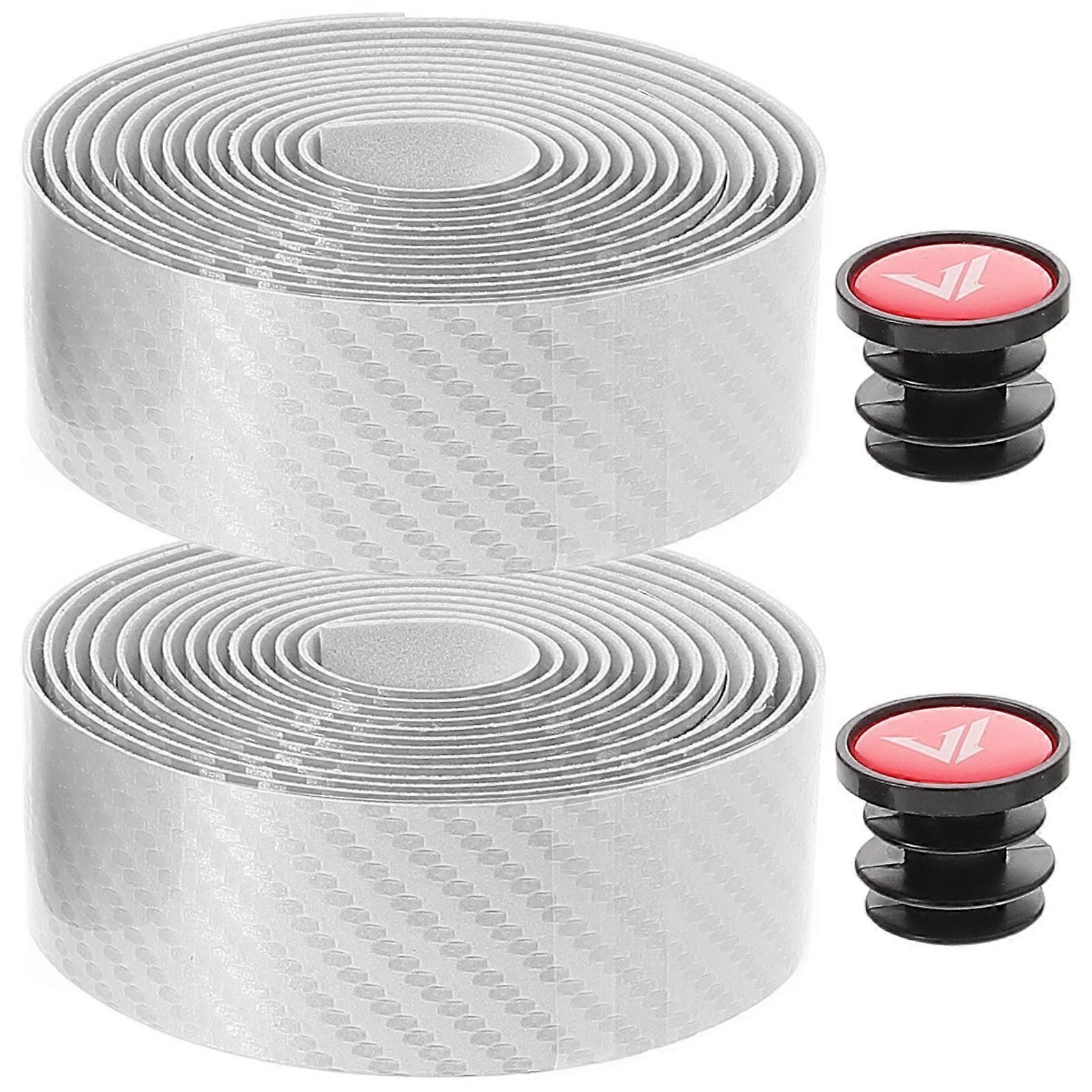 Durable EVA Handlebar Tape with Anti-Slip Design for Bike Use Silver 1 Set