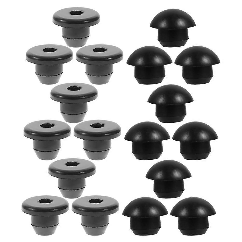 Horizontal Jack Plug Rubber Hole Plug Cap For Professionals Sealing 40Pcs