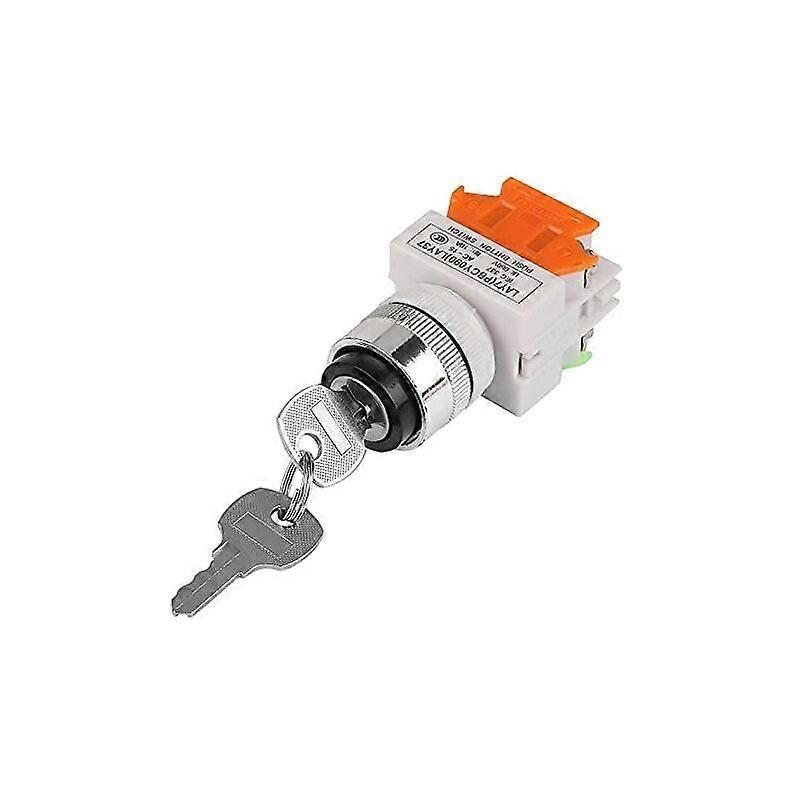 Position Key Rotary Switch with 2 Keys Lock Switch for Open Close Circuit 220V