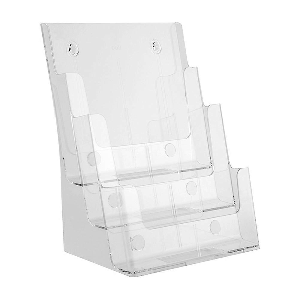 Three-Layer Acrylic Storage Rack Brochure Holder Office Organizer for Adults 1Set