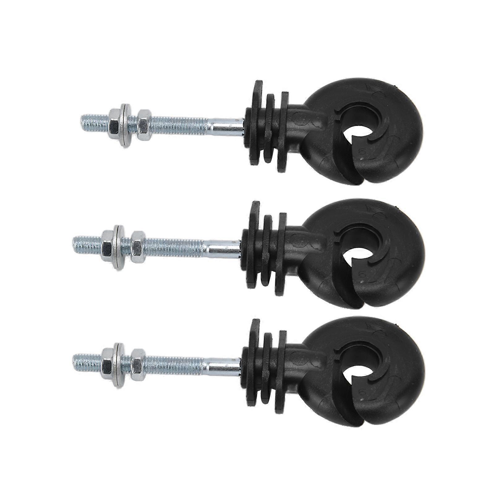 100Set Electric Fence Insulator Iron Post Insulator Power Grid System Husbandry Fence Insulator