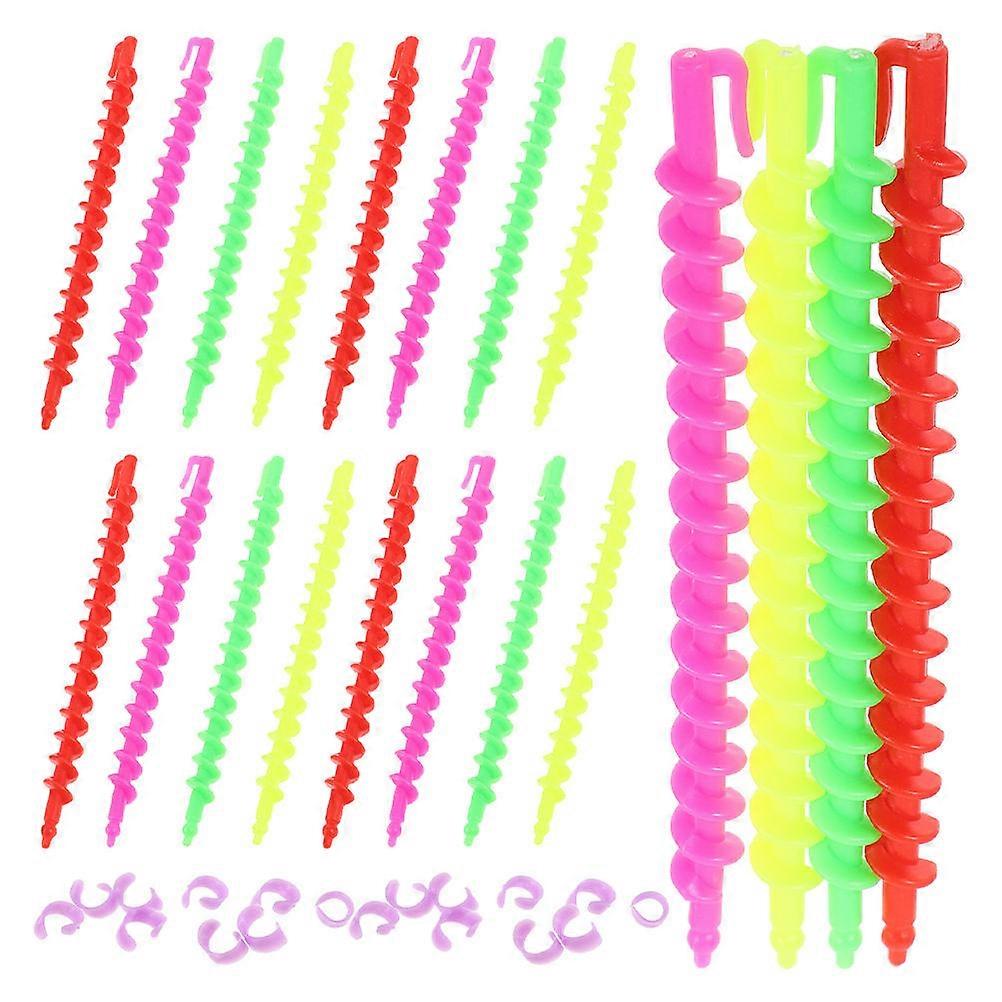 52pcs Spiral Hair Curlers Professional Perm Rods for Natural Hair – Efficient Hairdressing Tool Kit for Spiral Curls