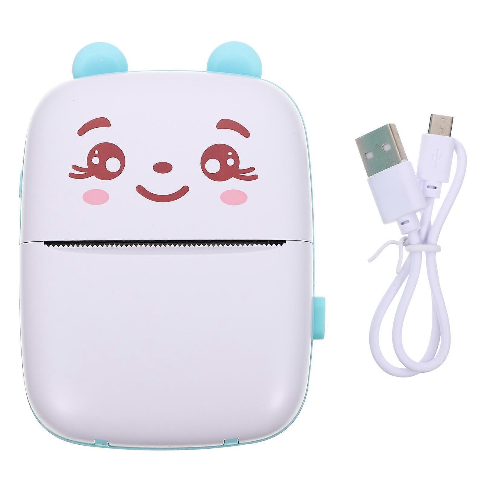 Mini Label Printer 1 Set Perfect For Daily Use Features Rechargeable Battery Small Size 11X8cm