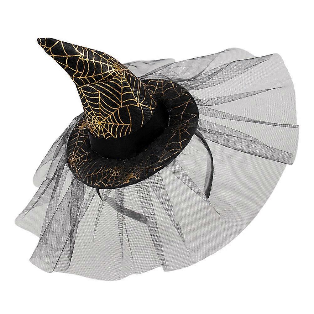 a polished and engaging product description for your **Adjustable Witch Hat Headband with Spider Web Design**, tailored for Halloween, cosplay, and