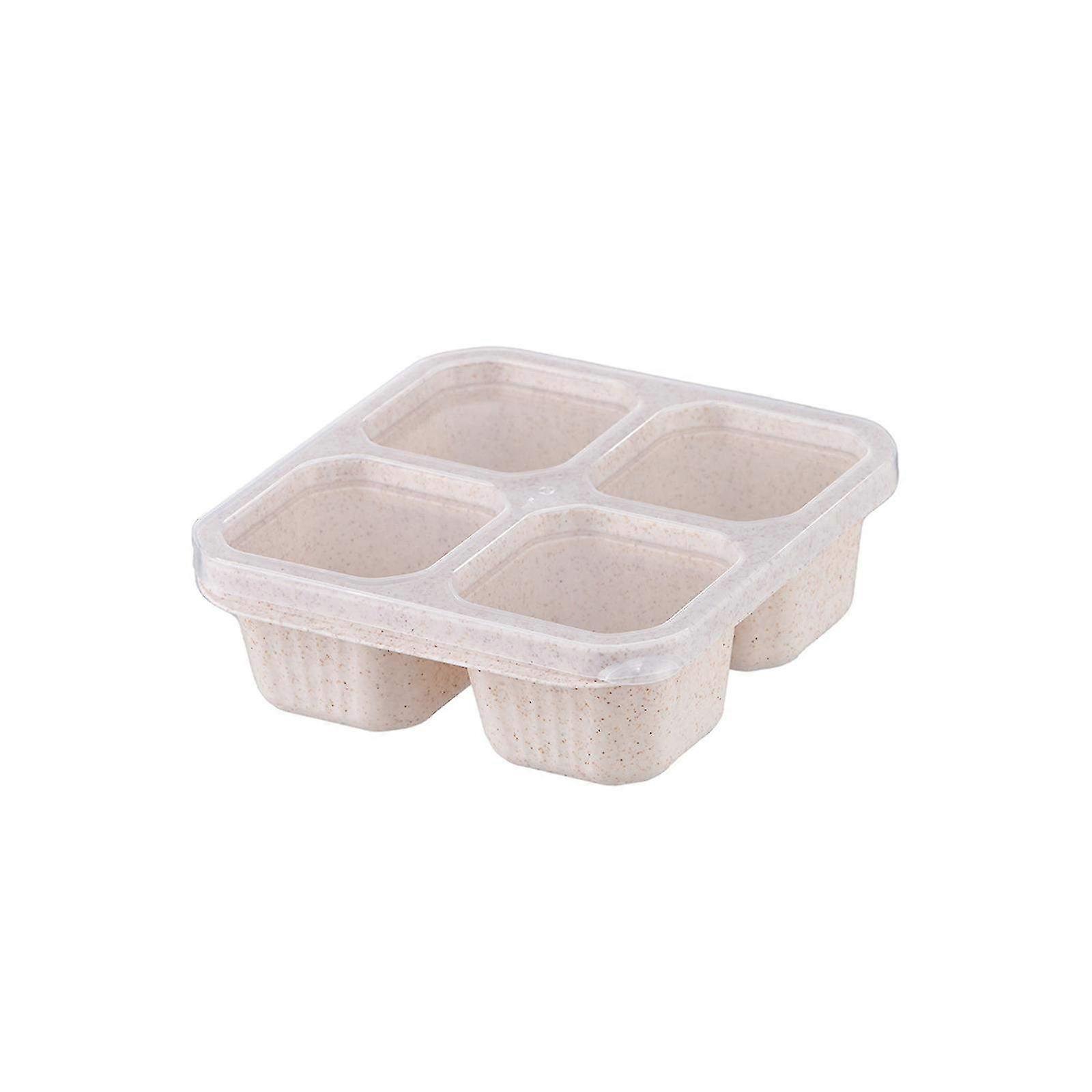 4-Compartment Bento Box Meal Prep Containers - Reusable Lunch Storage for Kids & Adults, Perfect for School, Work & Travel