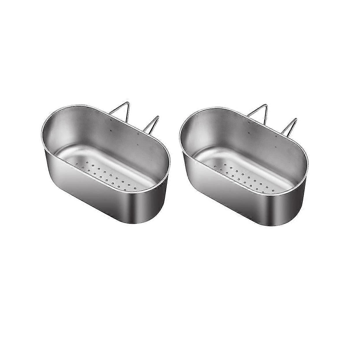 2pcs kitchen sink drain basket, dishwashing sink, hanging garbage water filter rack, filter rack p