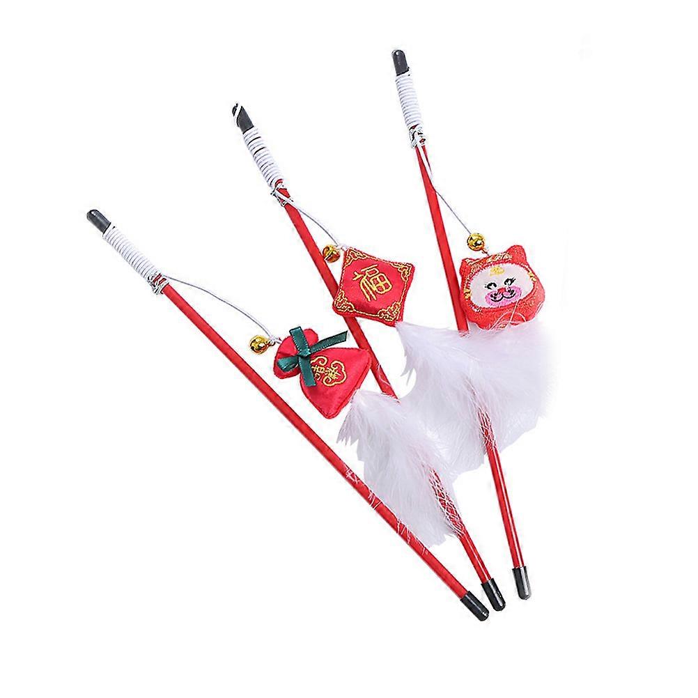 Cat Teaser Wand, Activates Hunting Instincts, Safe Cloth Material