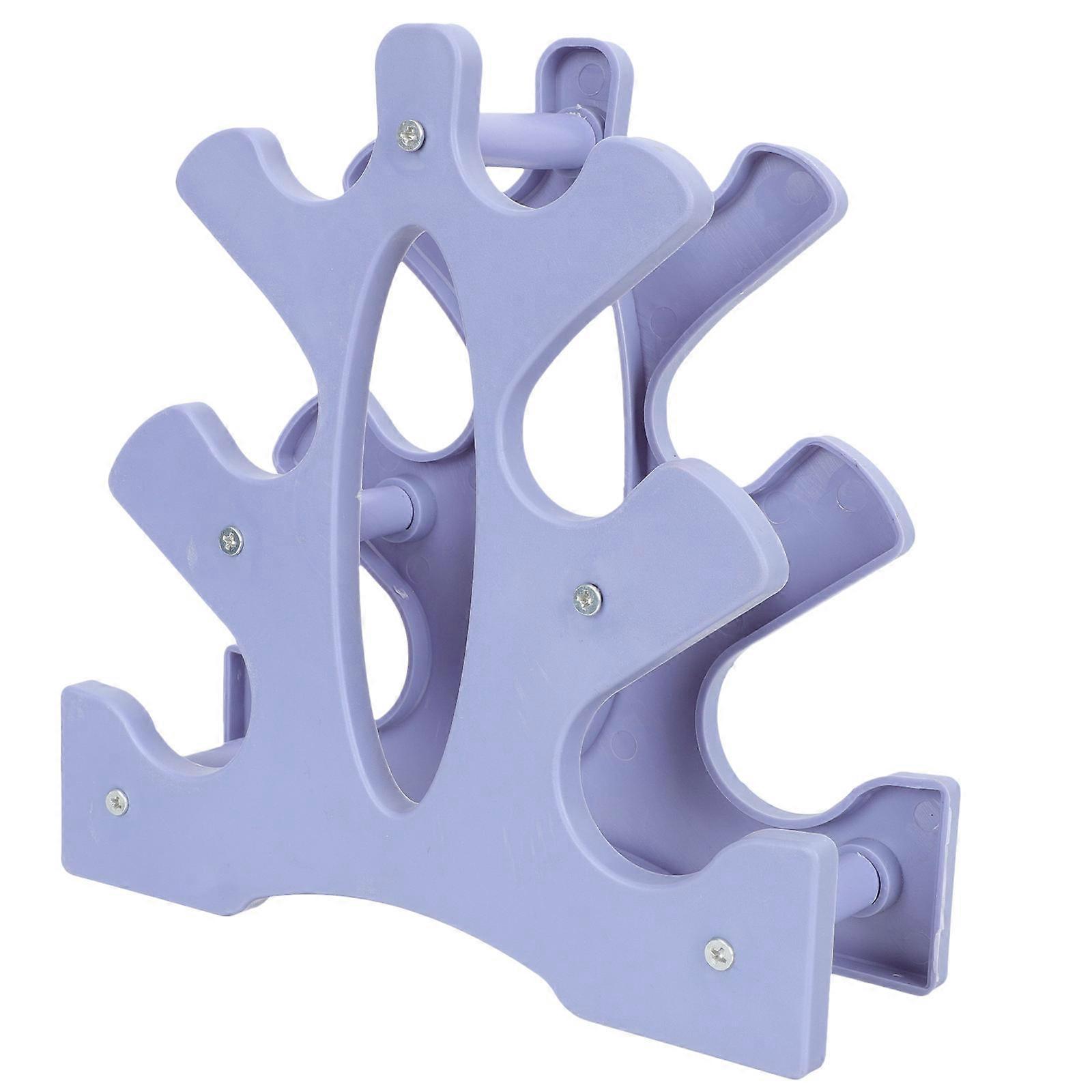 1Pc ABS Dumbbell Rack Double Sided Dumbbell Holder Storage Unit