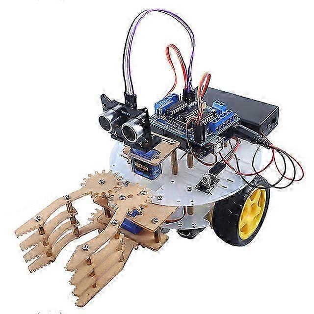 2025 Roboterbausatz mit Roboterarm-Arduino UNO - Programmierbarer Roboterbausatz für Kinder zum Erlernen von Programmieren, Robotik und Elektronik - MINT-Bildung