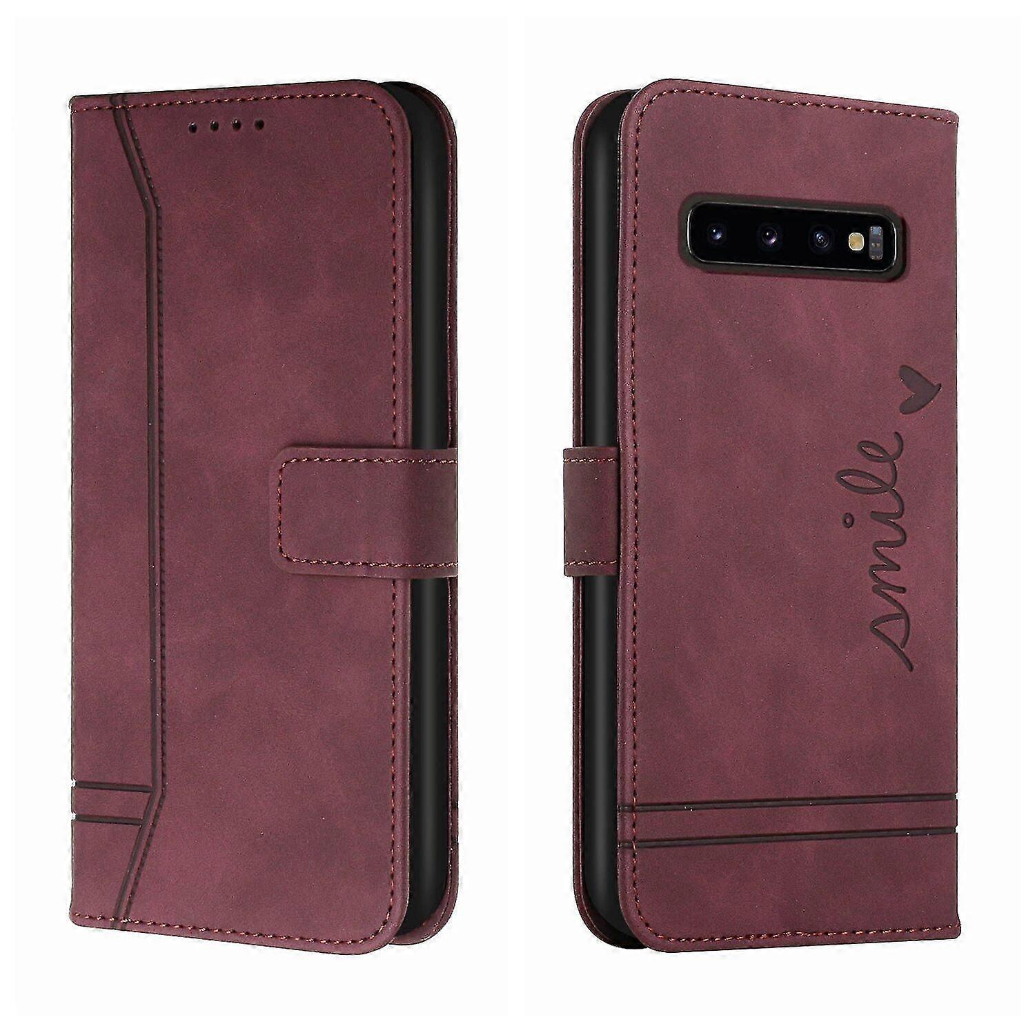 Leather Magnetic Closure Case with Flip Wallet Stand Function Cover for