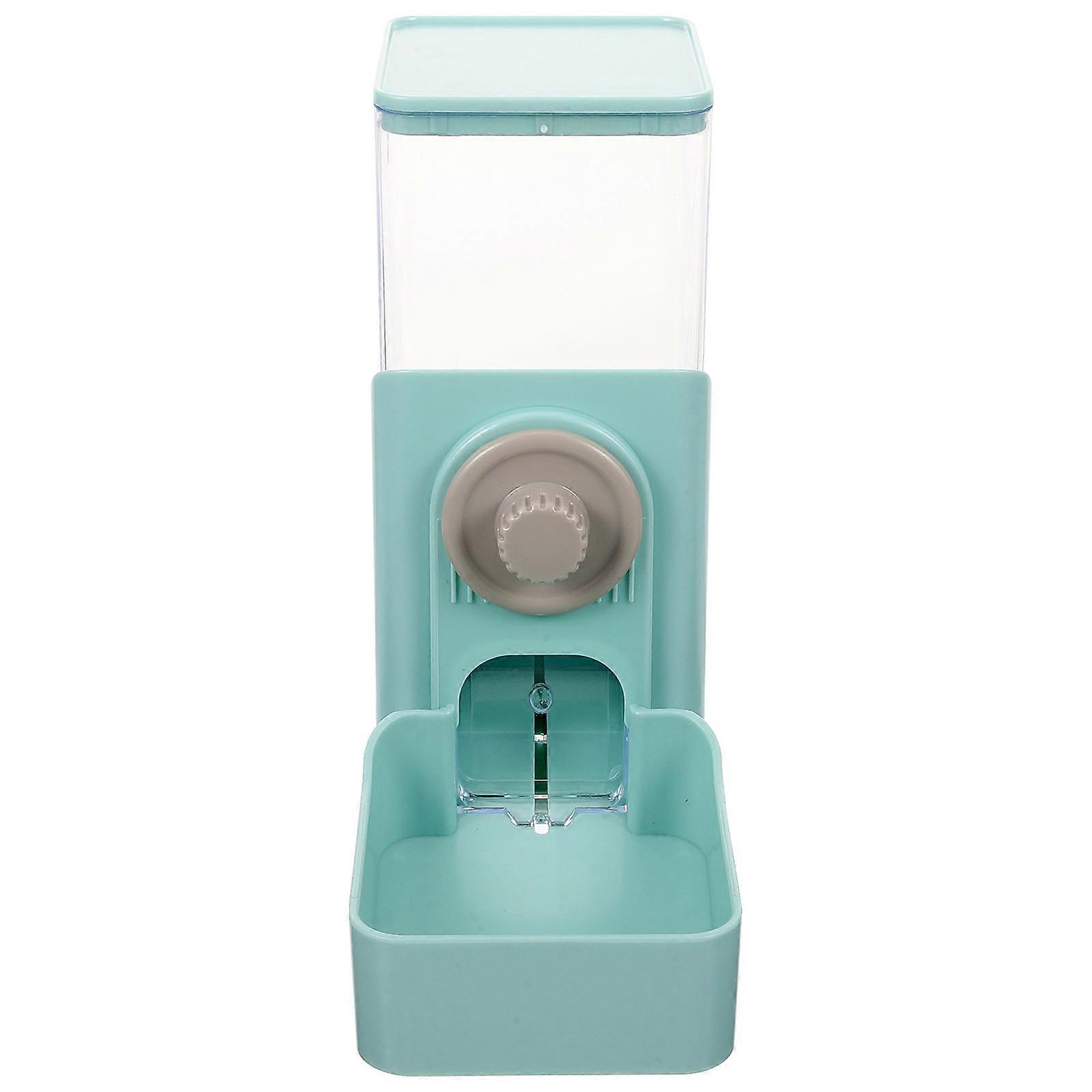 Gravity-Controlled Auto Refill Hanging Feeder For Small Animals Daily Use Sky-Blue 1Pcs