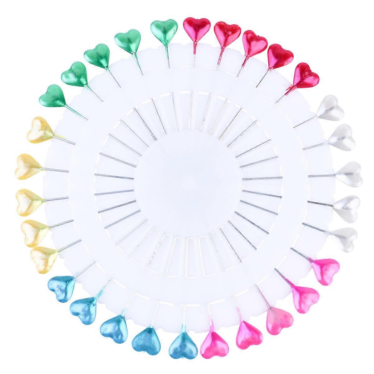 3 Set Multi Color Heart Head Beading Needles for DIY Sewing Embroidery Projects with Storage Box