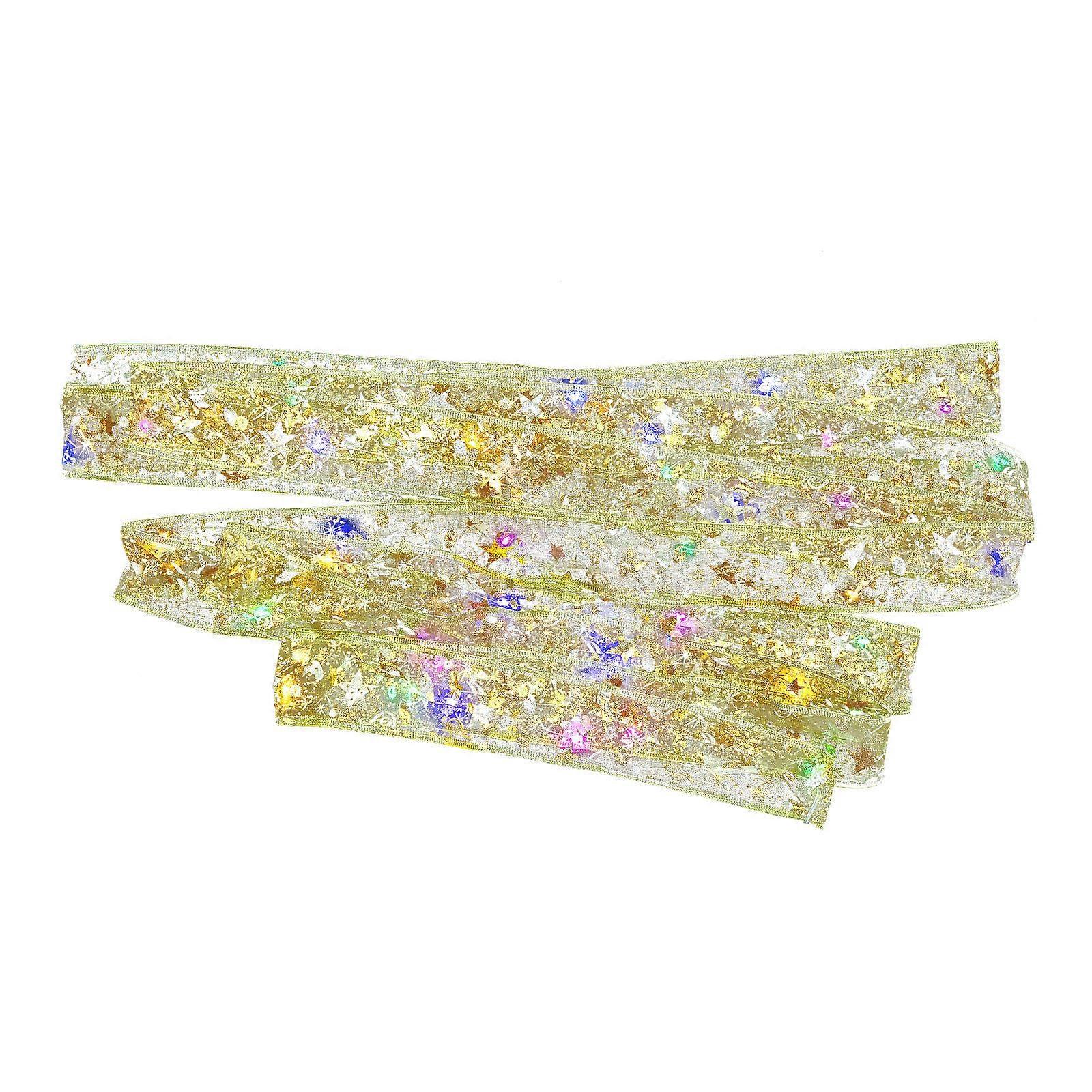 LED String Lights For Christmas Decoration Party Atmosphere In Golden Color Flexible Design 1Set