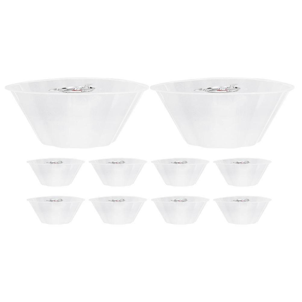 Durable Universal Range Hood Oil Cup Grease Container with High Temperature Resistance for Kitchen White