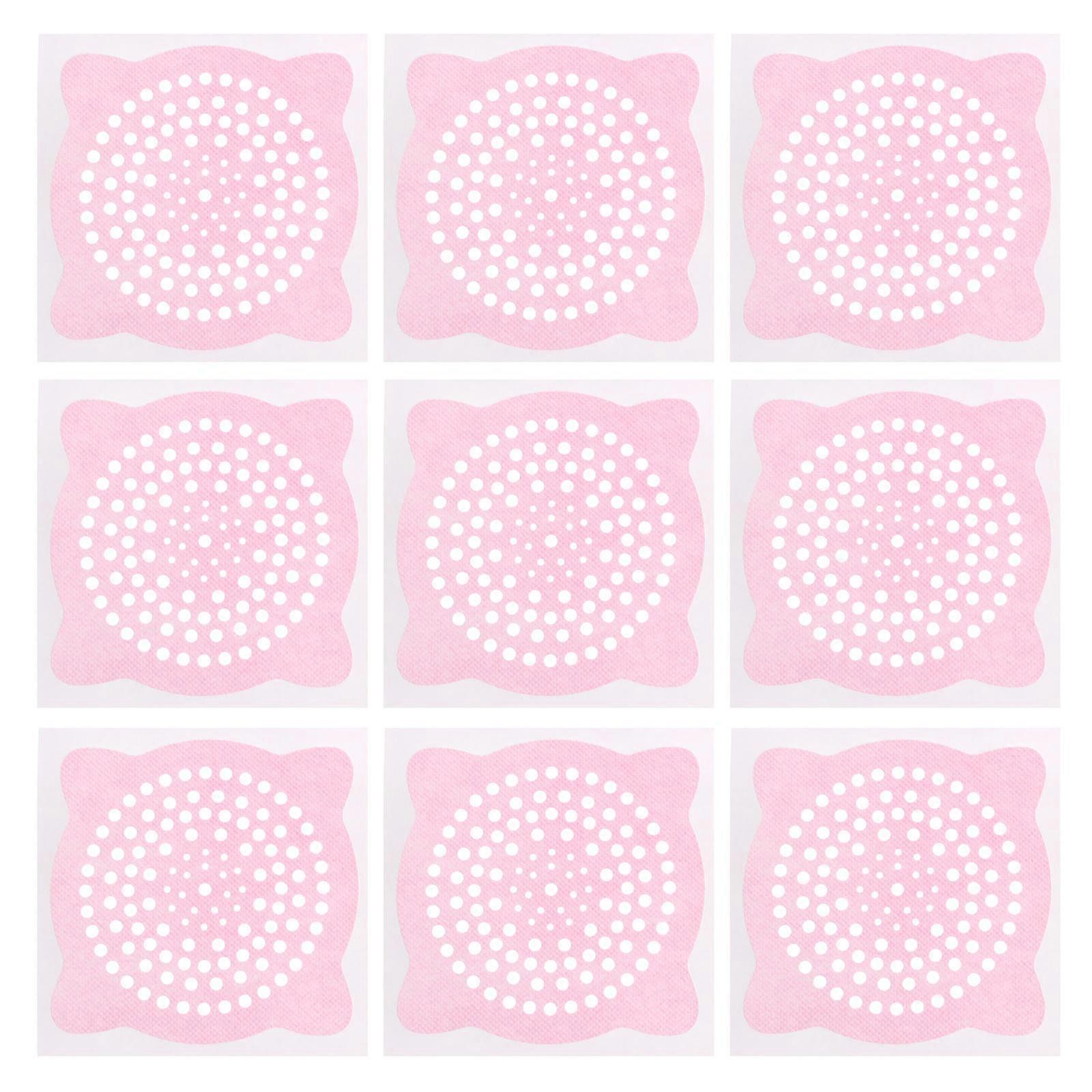 100 Pcs Bathroom Drain Stickers, Non Woven Floor Filter Stickers, Odorless Strong Adhesion, for Shower, Bathtub, Kitchen, Laundry, Prevents Clogs by