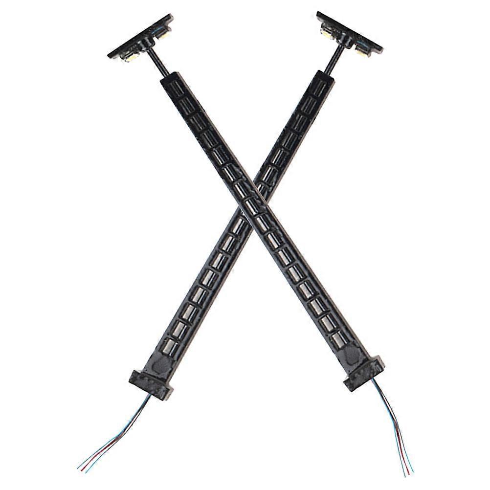 2pcs Scale Warm Light Realistic Miniature Accessory For Model Building And Scene Decoration