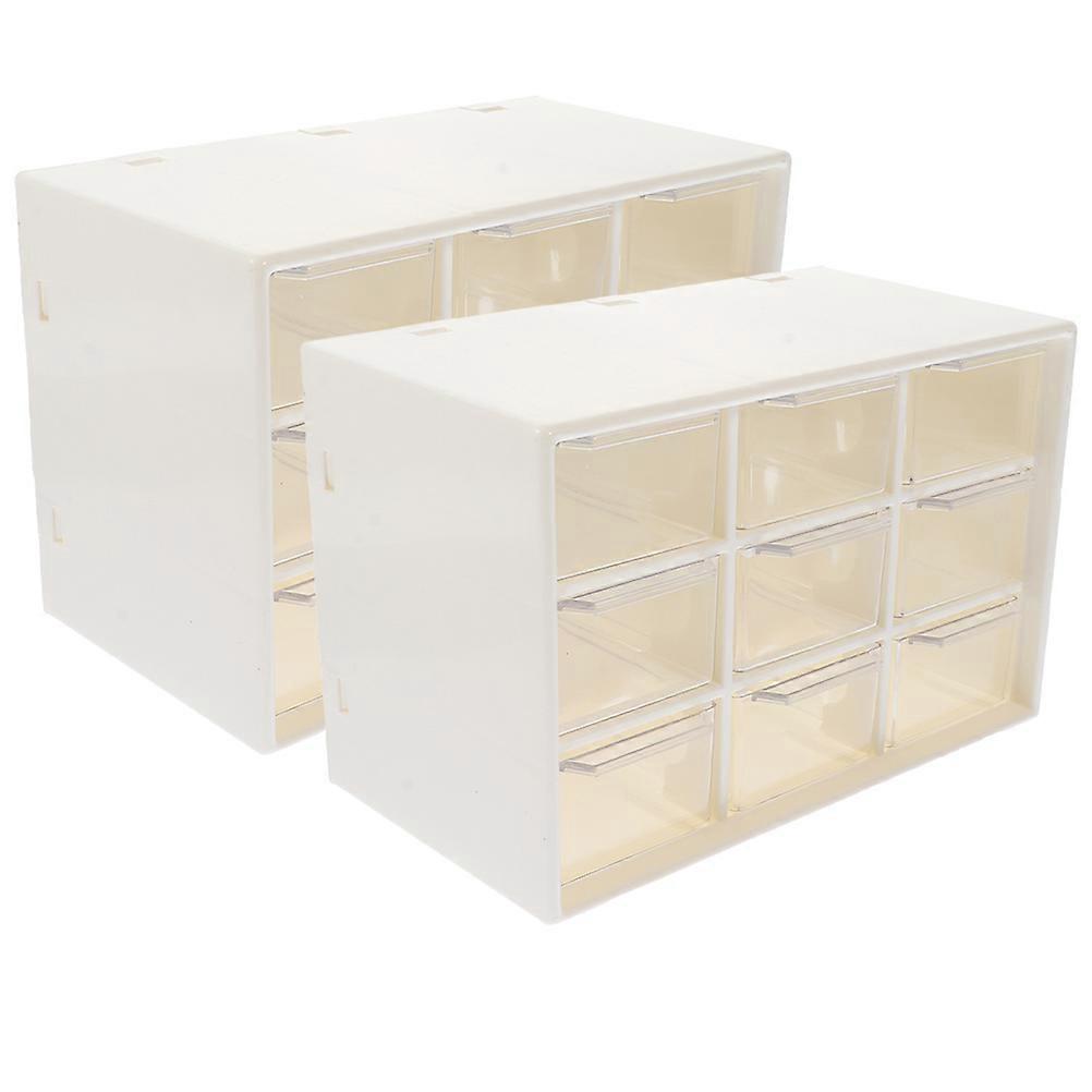 Stackable Clear Drawer Storage Boxes for Jewelry, Stationery & Makeup PP Material Organizer Bins for Desktop, Office & Home Use