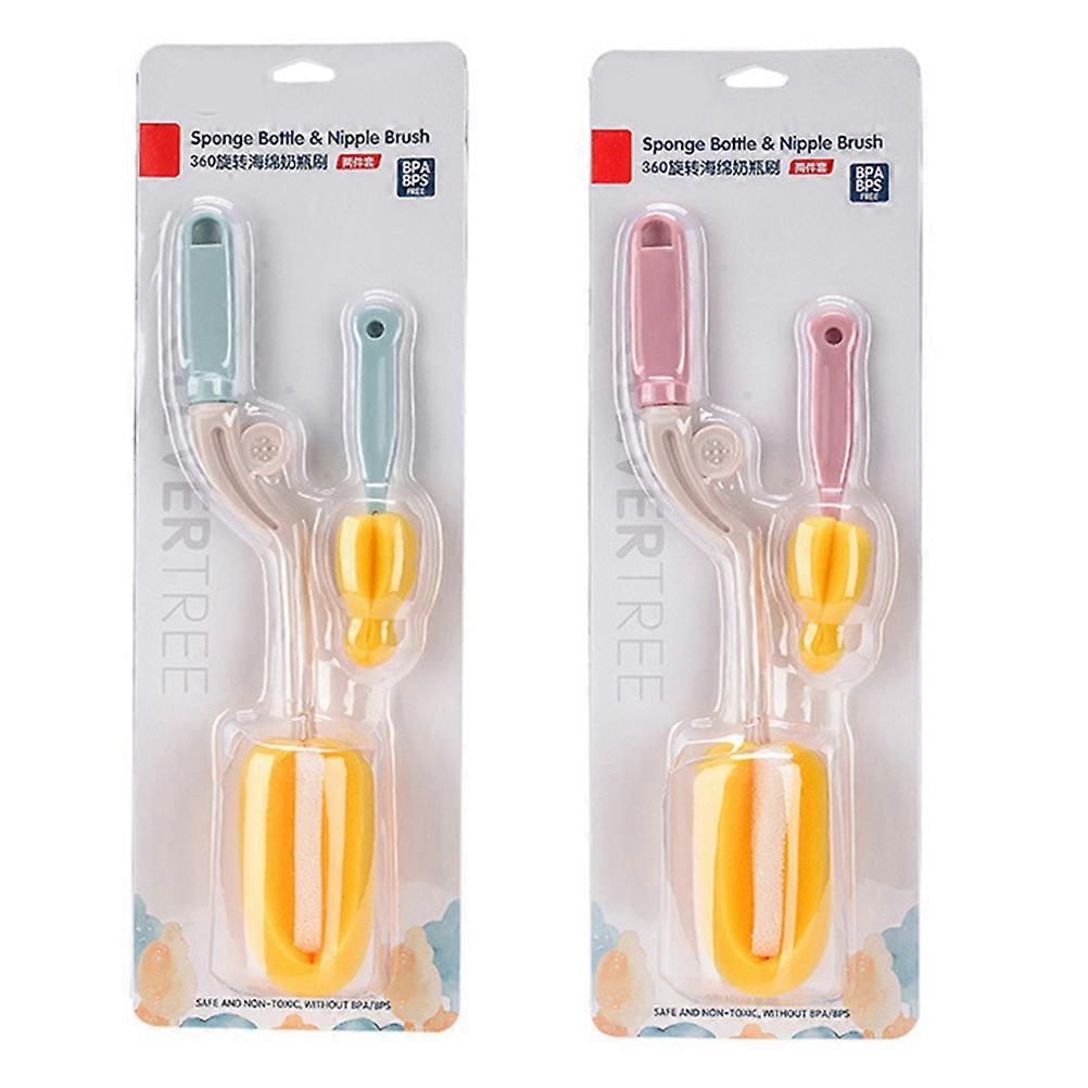 1 Set Baby Feeding Bottle Brush Brush Sponge Pacifier Cleaner