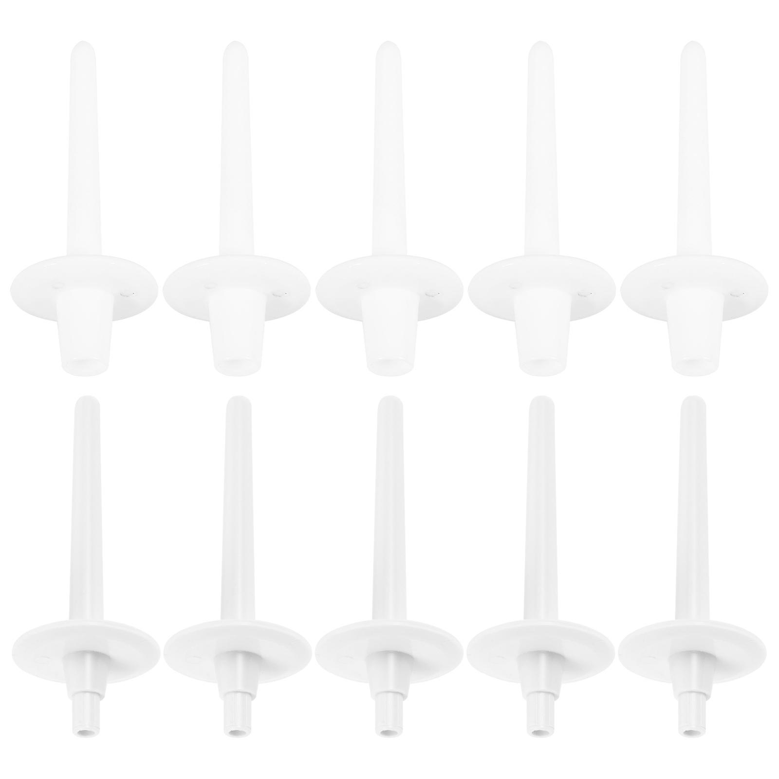 White Thread Spool Holder for Sewing Crafts with Stable Base Design and Smooth Surface 10pcs