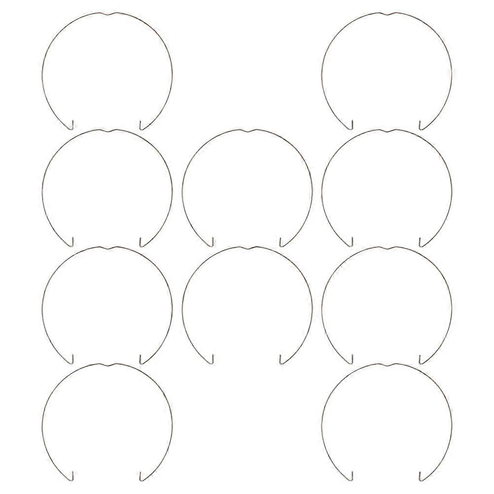 Silver Spring Clips for Recessed Lighting Fixing Buckle 10pcs Easy Installation DIY Iron Material