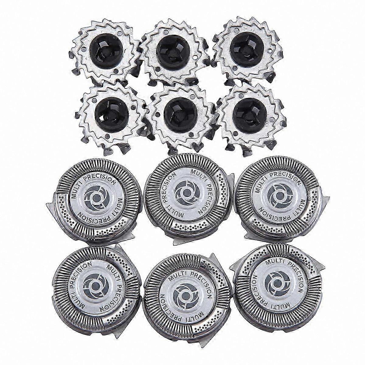 6-Pack Replacement Heads for Series 5000 Electric Shavers, Compatible with S5000 S5420 S5380 Models