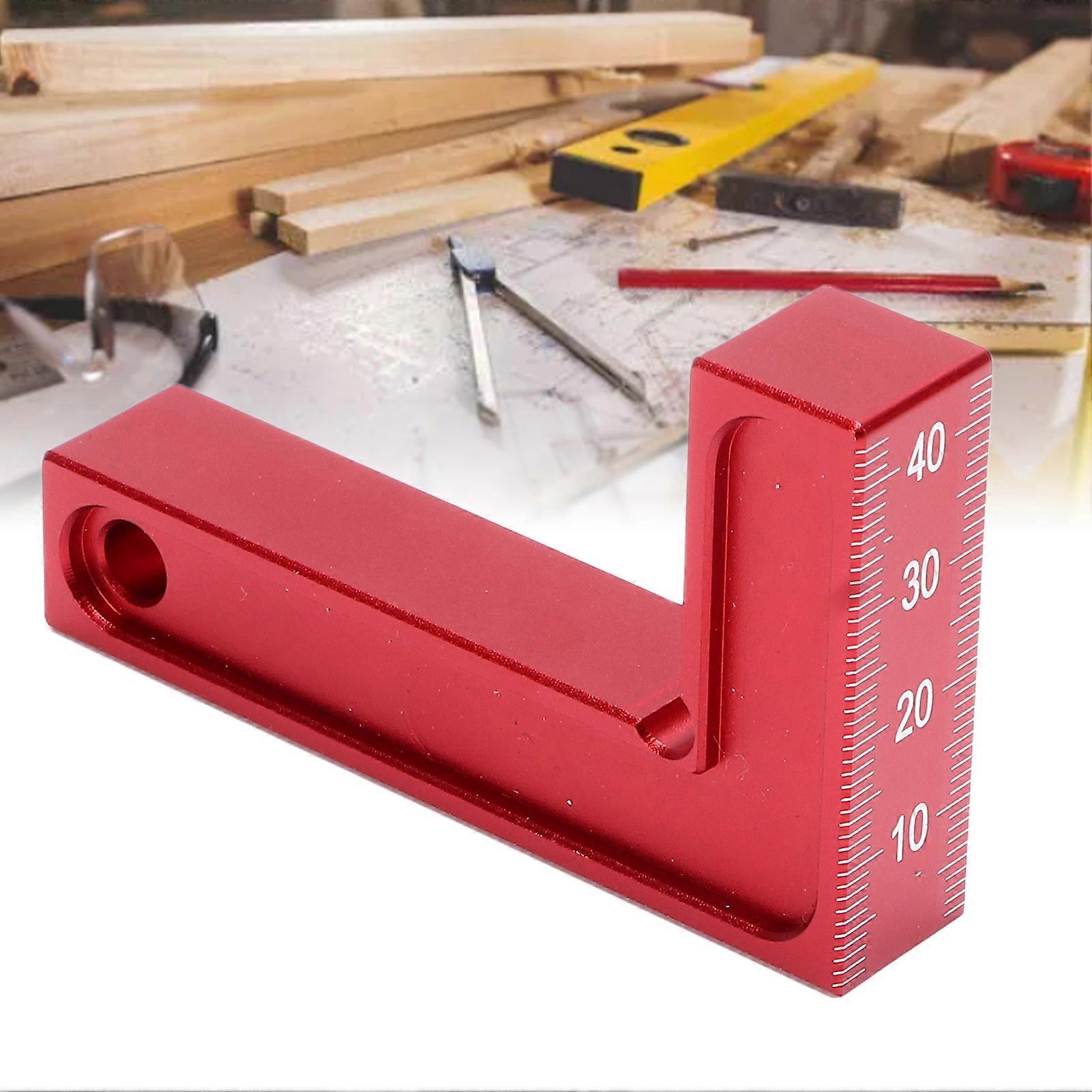 90 Degree Positioning Squares Aluminum Alloy L Type Ruler Woodworking Measuring Tools