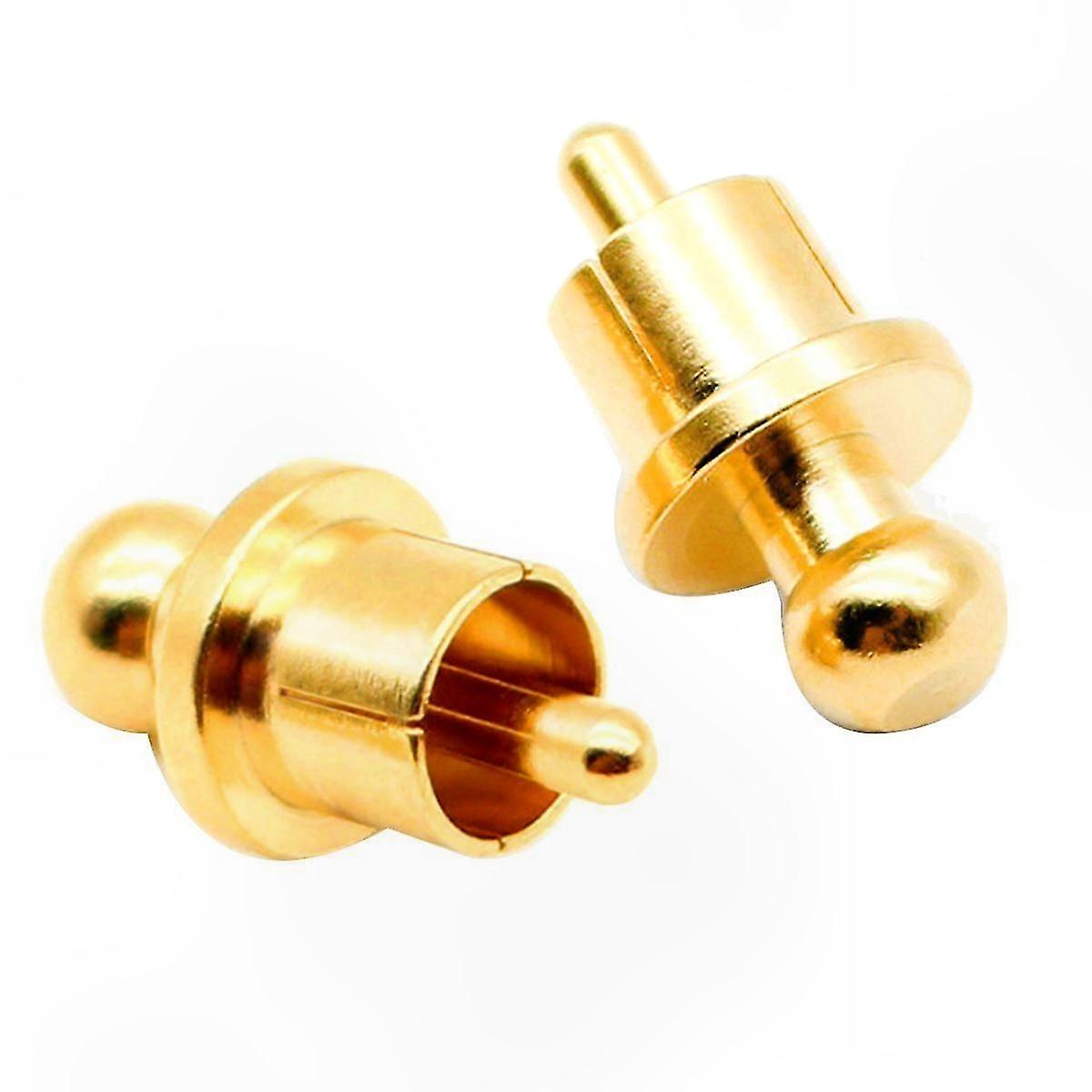 8Pcs Gold-Plated RCA Connector Caps for Audio Socket Protection and Shielding Solution