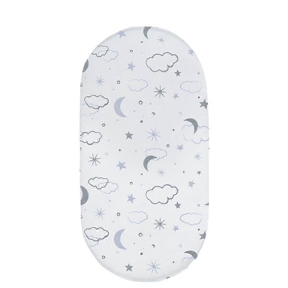 Stretchy Ultra Soft Fitted Bassinet Sheet 82x41x8cm for Moses Basket, Crib, Stroller, Pram, Baby Changing Pad Cover