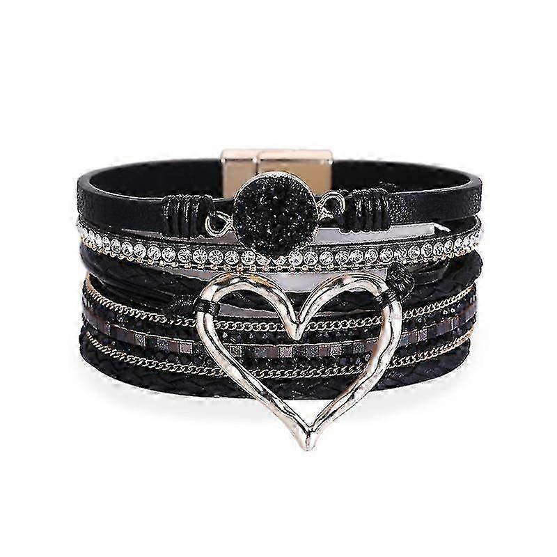 Love Woven Bracelet Bohemian Multi Layer Bracelet Leather Bracelets