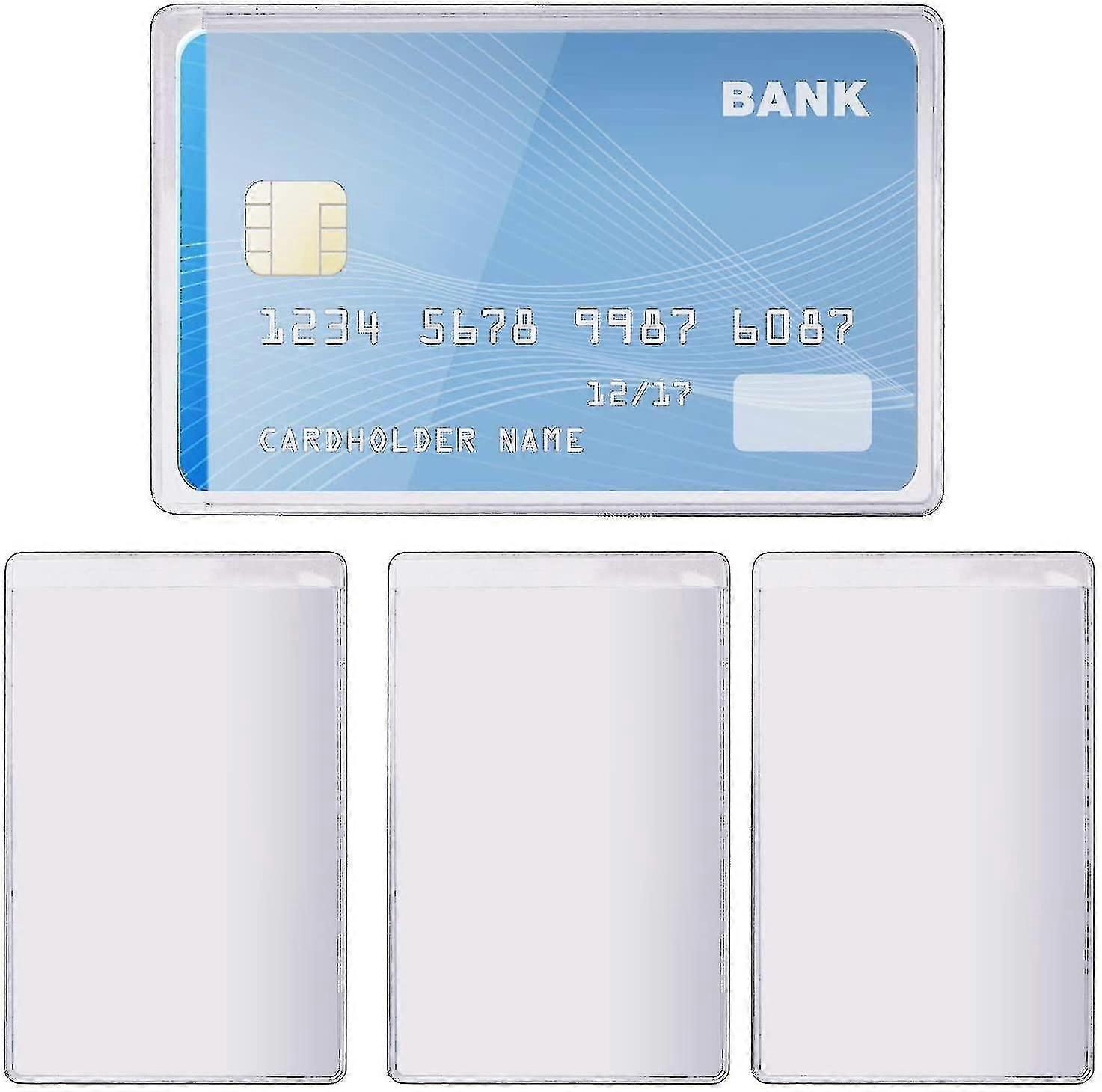 20pcs Transparent Credit Card Sleeves  Clear Protector Holders