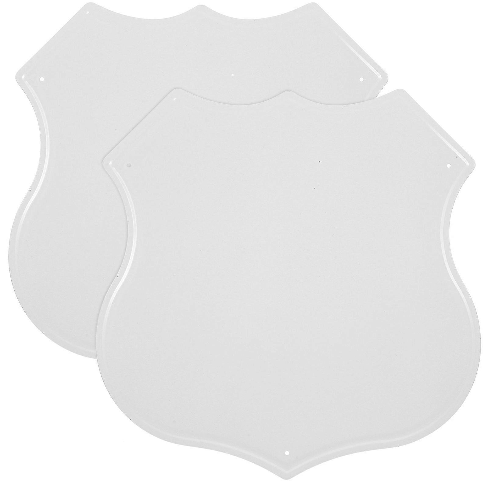Crafting Metal Sign Blank Panel for Diy Projects Iron White with Decorative Use 2Pack