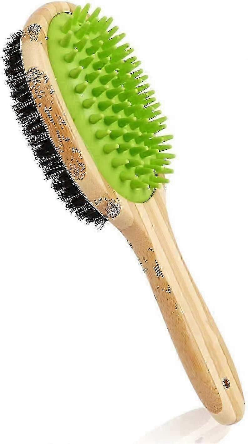 Double Sided Rubber Massage Grooming Cleaning Brush