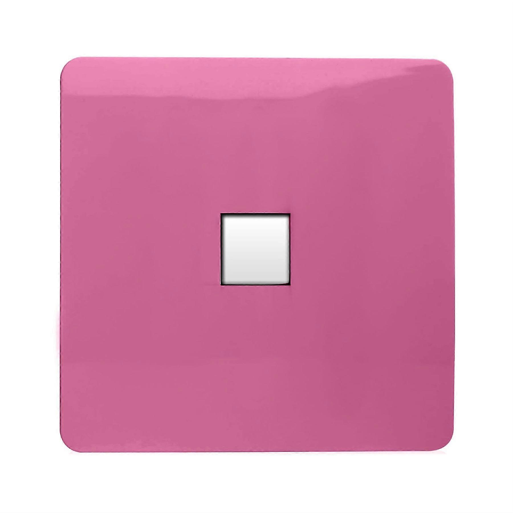 Trendi Artistic Modern Glossy Tactile Telephone Socket Pink