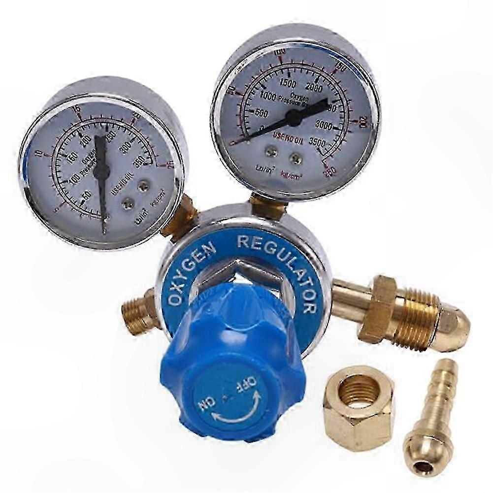 O2 Pressure Reducer with Dual Gauge for Oxygen Tanks